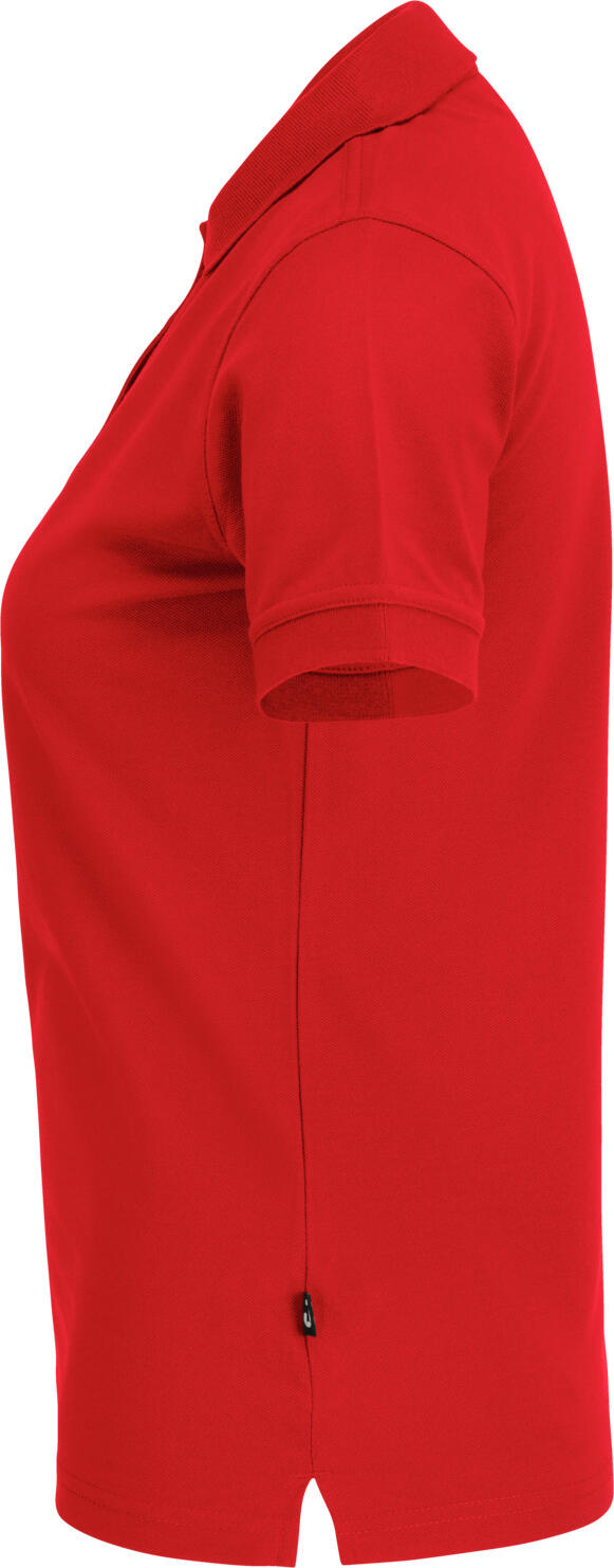 Jobeline Fly Women's Short-Sleeved Polo Shirt, Red, Size XS, Superwash Polyester Cotton Blend, Straight Fit, OEKO-TEX Standard 100 Certified
