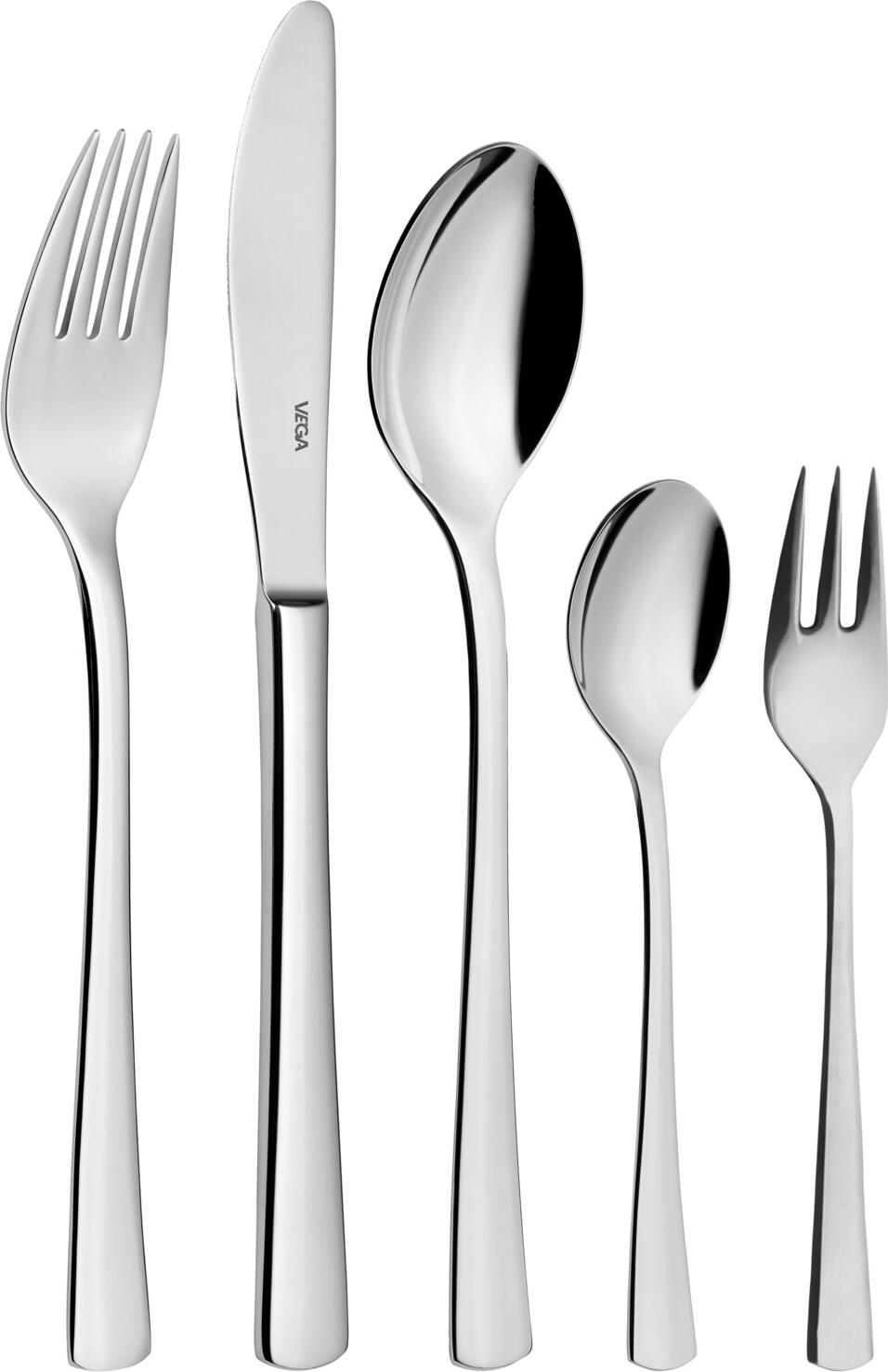 VEGA Madrid Mini Knife, 13.5 cm, Mirror Polished Chrome Stainless Steel 13/0, 3 mm Thickness, Silver, for Finger Food and Buffets