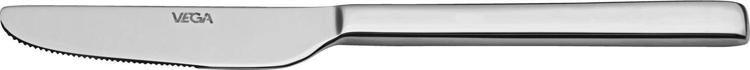 VEGA LUSINI Solutions GmbH Mini knife Decaso Mini-Messer Decaso Mini knife Decaso; 13.5 cm (L); silver, handle silver; 12 piece / pack Mini-Messer Decaso; 13.5 cm (L); silber, Griff silber; 12 Stück / Pack Chrome stainless steel 13/0. Timelessly simple mini knife. Mirror polished. Material thickness 3 mm (measured at the strongest point of the table fork). Suitable for dishwasher. Chrom-Edelstahl 13/0, rostfrei. Zeitlos schlichtes Mini-Messer. Hochglanzpoliert. Gastronomiegerechte Materialstärke 3 mm (gemessen an der stärksten Stelle der Menügabel). Spülmaschinengeeignet.