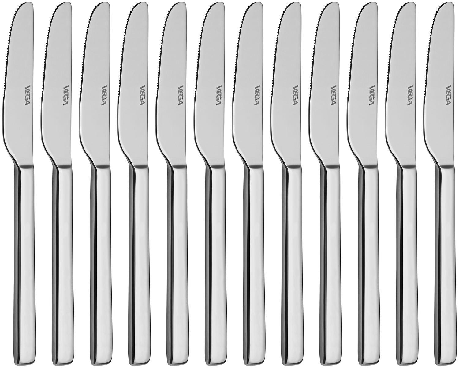 VEGA Decaso Mini Knife, 13.5 cm, Mirror Polished Stainless Steel 18/0, 3 mm Thickness, Dishwasher Safe, Silver