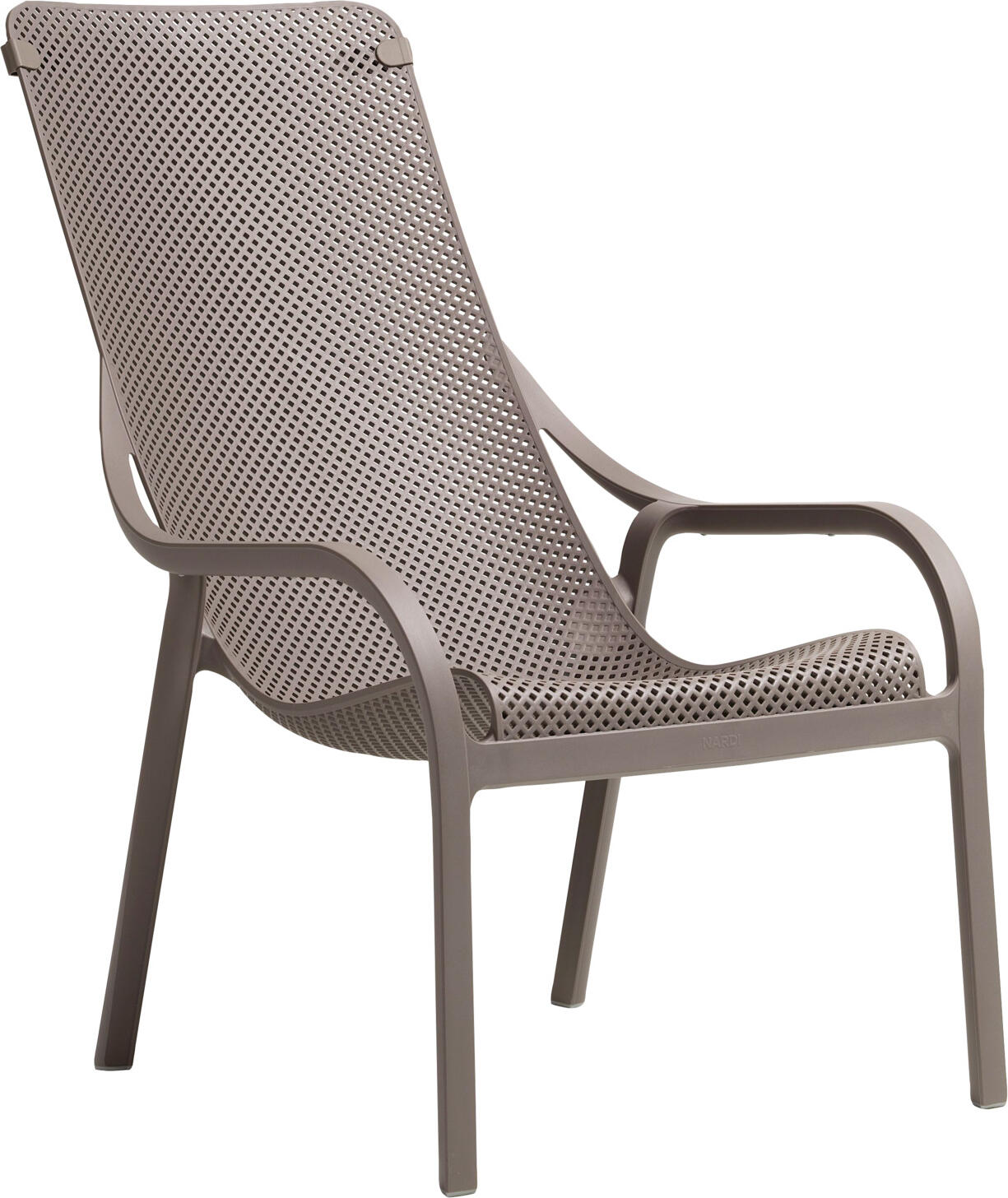 Nardi Deckchair Net Liegestuhl Net Deckchair Net; 90x61x99 cm (LxWxH); taupe; 2 piece / pack Liegestuhl Net; 90x61x99 cm (LxBxH); taupe; 2 Stück / Pack Deckchair made of sturdy fiberglass polypropylene. With perforated design. With slip-resistant foot caps and clips to attach a beach towel. Weatherproof, UV-resistant and stackable. Suitable for outdoor use. Delivered assembled. Liegestuhl aus stabilem Fiberglas Polypropylen. Mit optischem Lochmusterdesign. Mit rutschfesten Fußkappen und Klammern, um das Strandtuch zu befestigen. Wetterfest, UV-beständig und stapelbar. Für den Außenbereich geeignet. Lieferung erfolgt montiert.