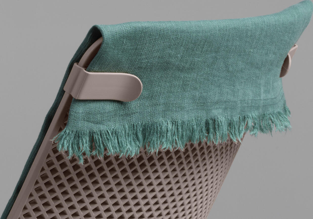 Nardi Net Lounge Outdoor Armchair, Recyclable Fiberglass Polypropylene Deckchair, Weatherproof UV-Resistant Stackable Chair, Taupe