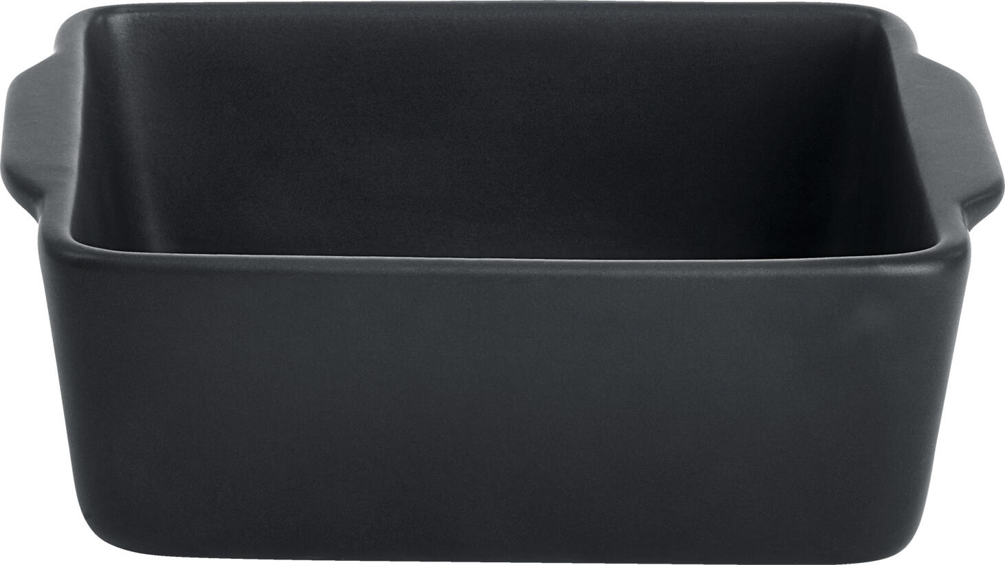 VEGA LUSINI Solutions GmbH Clay baking dish Ferry Ton-Auflaufform Ferry Clay baking dish Ferry; 330 ml, 13x10x4.5 cm (LxWxH); black; rectangular; 6 piece / pack Ton-Auflaufform Ferry; 330 ml, 13x10x4.5 cm (LxBxH); schwarz; rechteckig; 6 Stück / Pack Colored stoneware bowls in angular shape with handle. Matt glazed. Various sizes. Dimensions are measured including handles. Dishwasher safe and microwaveable. Farbige Steingutschalen in eckiger Form mit Griff. Matt glasiert. Verschiedene Größen. Die Abmessungen sind inkl. Griffe gemessen. Spülmaschinenfest und mikrowellengeeignet.