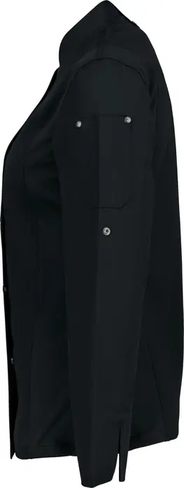 Jobeline Carter Women's Chef Jacket, Long-Sleeved with Roll-up Function, Breathable Mesh Inserts, Polyester-Cotton Blend, OEKO-TEX Certified