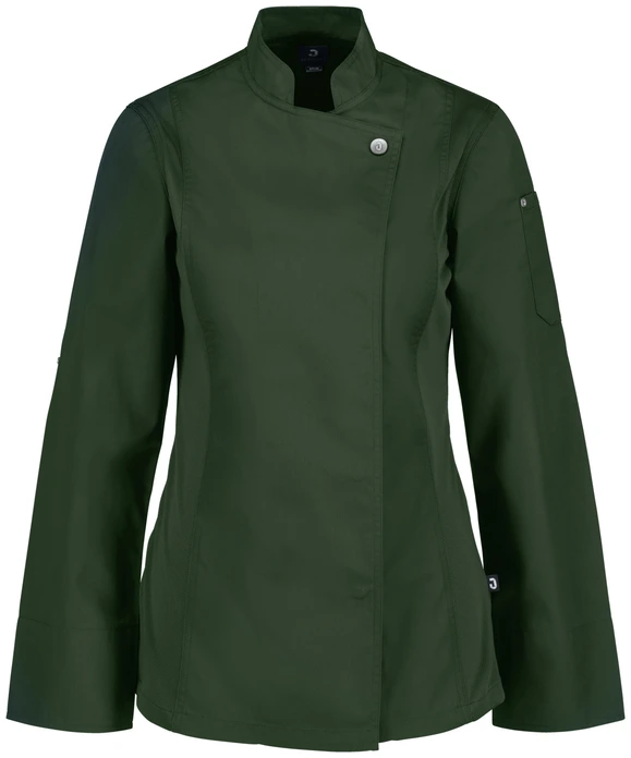 Jacket Bucatar Jobeline Carter pentru femei, maneca lunga din poliester si bumbac, insertii de plasa respirabila, maneca cu functie de rulare, guler cauzat