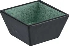 VEGA LUSINI Solutions GmbH Mini bowl Tuska square Mini-Schälchen Tuska quadratisch Mini bowl Tuska square; 38 ml, 5.6x5.6x2.8 cm (LxWxH); green/grey; square; 6 piece / pack Mini-Schälchen Tuska quadratisch; 38 ml, 5.6x5.6x2.8 cm (LxBxH); grün/grau; quadratisch; 6 Stück / Pack Tuska mini bowl made of melamine with a stone look. Particularly durable due to impact and break resistance. The application range is from -30°C to +70°C. Dishwasher safe. Not suitable for microwave or oven. Mini-Schälchen Tuska aus Melamin in Steinoptik. Besonders langlebig durch Stoß- und Bruchfestigkeit. Der Einsatzbereich ist von -30 °C bis +70 °C. Spülmaschinenfest. Nicht mikrowellengeeignet und nicht backofengeeignet.