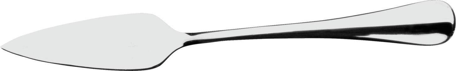 VEGA LUSINI Solutions GmbH Fish knife Baguette Fischmesser Baguette Fish knife Baguette; 19.8 cm (L); silver, handle silver; 12 piece / pack Fischmesser Baguette; 19.8 cm (L); silber, Griff silber; 12 Stück / Pack Chrome-nickel stainless steel 18/10. Classic and timeless fish knife. Mirror polished. Material thickness 3 mm (measured at the strongest point of the table fork). Dishwasher safe. Chrom-Nickel-Edelstahl 18/10, rostfrei. Klassisches und zeitloses Fischmesser. Hochglanzpoliert. Gastronomiegerechte Materialstärke 3 mm (gemessen an der stärksten Stelle der Menügabel). Spülmaschinenfest.
