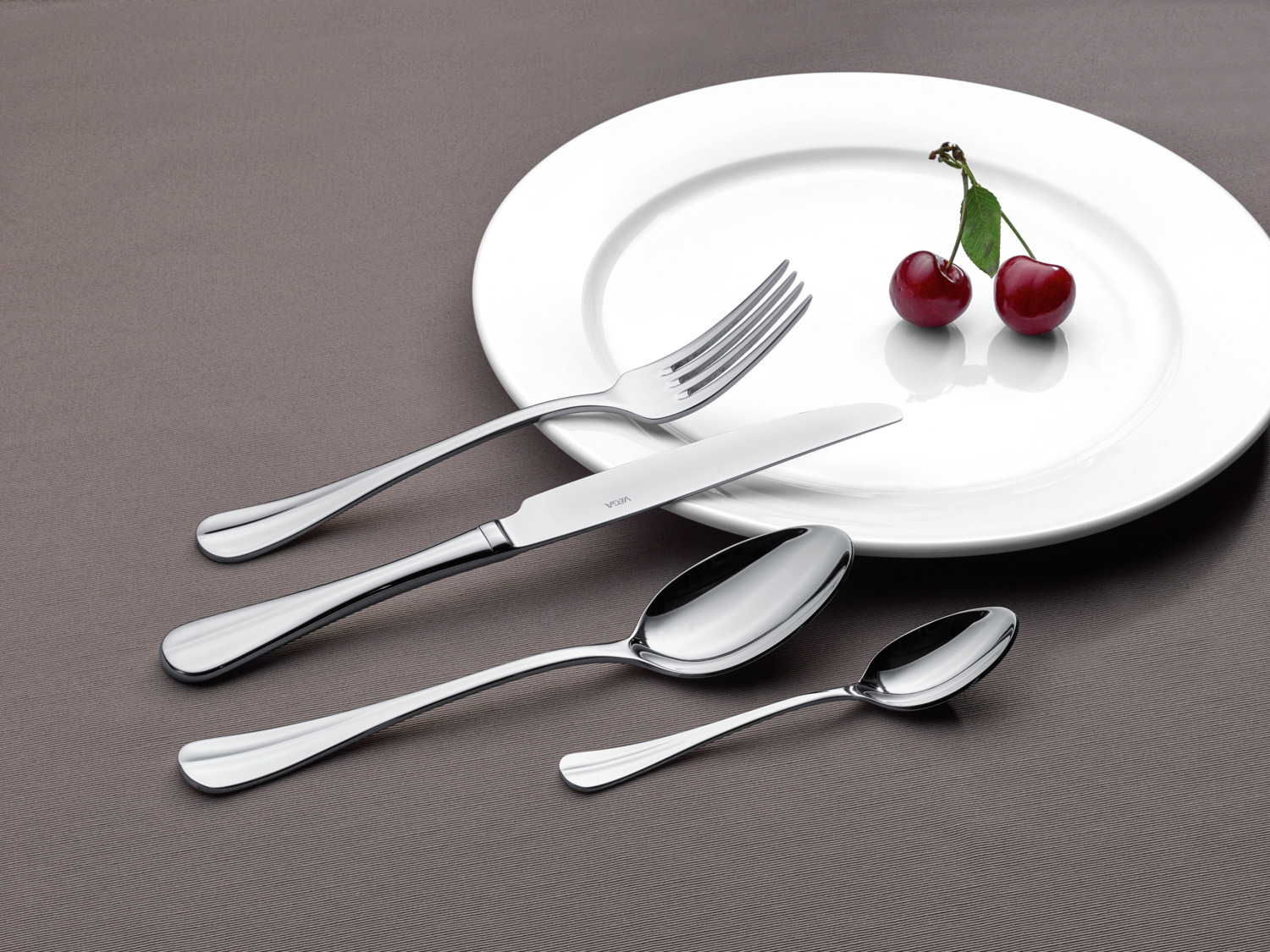 VEGA Baguette Table Fork, 18/10 Chrome-Nickel Stainless Steel, Mirror Polished, 20.1 cm, Silver