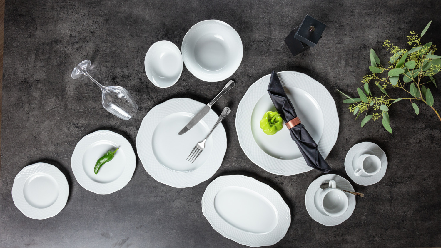 VEGA Baguette Table Fork, 18/10 Chrome-Nickel Stainless Steel, Mirror Polished, 20.1 cm, Silver