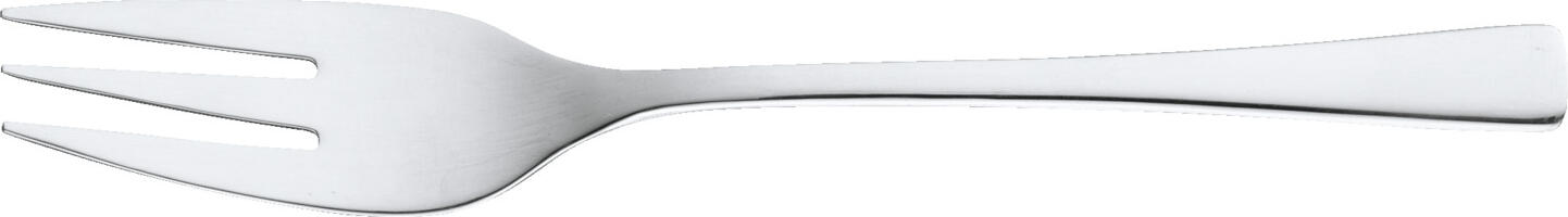 PULSIVA LUSINI Solutions GmbH Cake fork Hamburg Kuchengabel Hamburg Cake fork Hamburg; 15 cm (L); silver, handle silver; 12 piece / pack Kuchengabel Hamburg; 15 cm (L); silber, Griff silber; 12 Stück / Pack 18/0 chrome stainless steel (menu knife mono. 13/0). Timeless, classic cutlery. Highly polished. Material thickness suitable for gastronomy: 2.5 mm (measured at the strongest point of the menu fork). Can be combined perfectly with other stainless steel cutlery series. Dishwasher safe. Chrom-Edelstahl 18/0, rostfrei. Die Kuchengabel der Serie Hamburg bringt einen gleichzeitig modernen und schlichten Look an den Tisch. Die glänzende Oberfläche und die 2,5 mm starke Verarbeitung (gemessen an der stärksten Stelle der Menügabel) machen sie zuverlässig im täglichen Gebrauch. Spülmaschinengeeignet und ideal für Cafés, Restaurants und Catering. Ihre Vorteile auf einen Blick: • Extrem robust - widerstandsfähig gegen Kratzer und Verformungen • Spülmaschinengeeignet – einfach zu reinigen • Magnetisch – optimal für Polier- und Sortiersysteme • Nickelfrei – ideal für Gäste mit Nickelallergie