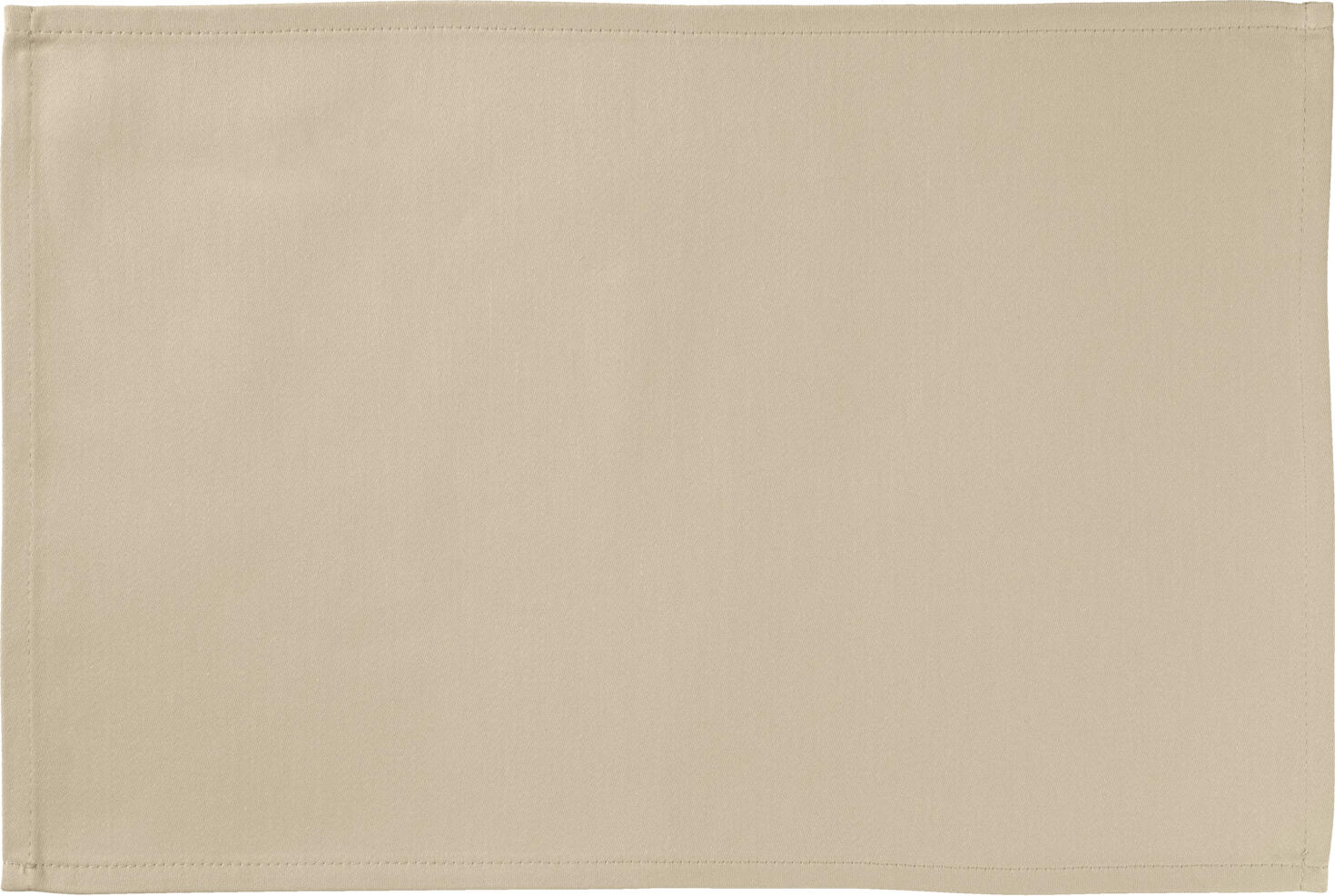 ERWIN M. LUSINI Vivienne Placemat, 30x45 cm, Sand, Cotton-Polyester Blend, Plain Satin Weave, OEKO-TEX Standard 100 Certified, Durable and Easy-Care