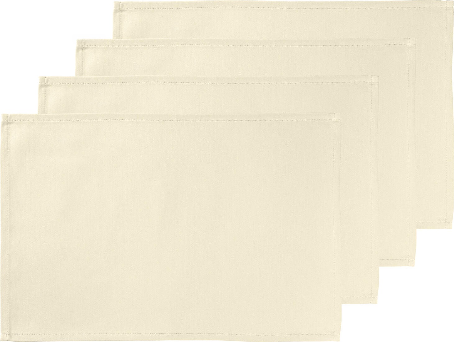 Set Servete de Masa ERWIN M. LUSINI Vivienne, 30x45 cm, Bej Sampanie, Amestec Bumbac-Poliester, Tesut Satinat, Certificare OEKO-TEX Standard 100, Rezistente
