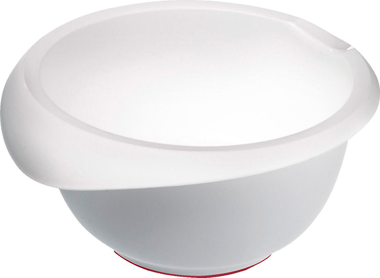 Westmark Westmark GmbH Mixing bowl Cream Rührschüssel Cream Mixing bowl Cream; 3500 ml, 28.5x12.5 cm (ØxH); white Rührschüssel Cream; 3500 ml, 28.5x12.5 cm (ØxH); weiß Made of polypropylene (BPA-free) with spout and rubber ring in the outer base for noiseless handling. Suitable for dishwashers. Aus Polypropylen (BPA-frei) mit Ausguss und Gummiring im äußeren Boden für geräuschlose Handhabung. Spülmaschinengeeignet.