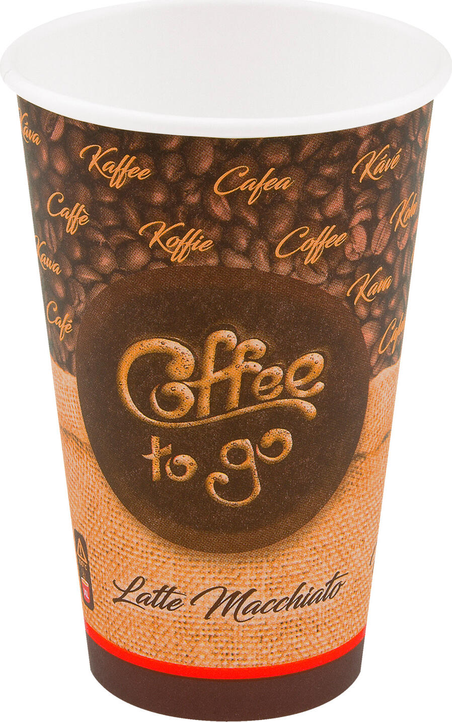 Pahare de hartie WIMEX To Go 510 ml, Diametru 9 cm, Inaltime 14.7 cm cu strat PE pentru băuturi fierbinți cafea ceai ciocolată rezistente la temperaturi până la 100C