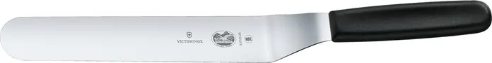 Spatula Offset Victorinox Swiss Classic 5.2703.25, Lama Flexibila din Otel Inoxidabil 25 cm, Maner Negru, Certificare NSF, Fabricata in Elvetia