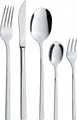 VEGA Triest Cutlery Sample Set, 5 Piece, 18/10 Chrome-Nickel Stainless Steel, Mirror Polished, Rustproof, Dishwasher Safe, Silver