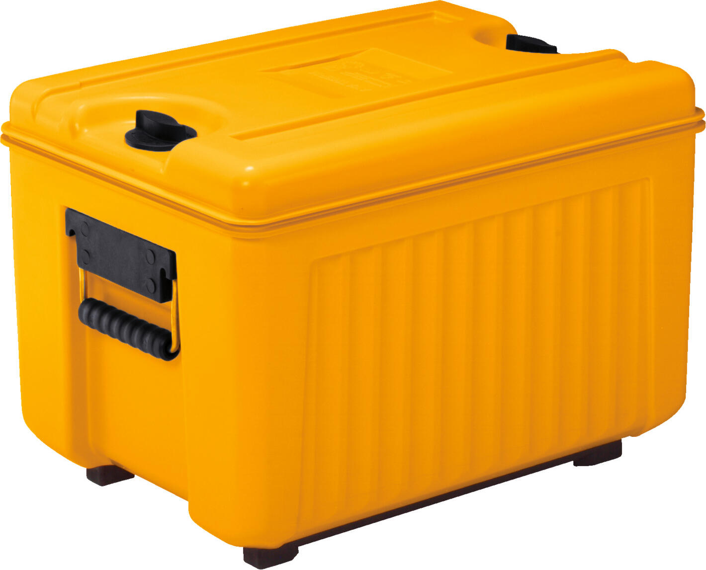 Avatherm T300 Thermo Transport Box, 28L Top Loader, Polypropylene, Orange, 62x42x40.5cm, Fits 4x GN 1/4, Stackable, Dishwasher Safe