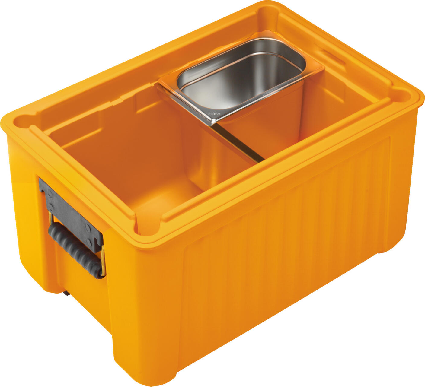 Avatherm T300 Thermo Transport Box, 28L Top Loader, Polypropylene, Orange, 62x42x40.5cm, Fits 4x GN 1/4, Stackable, Dishwasher Safe