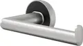 TIGER Cooper Toilet Paper Holder, L-Shape Brushed Stainless Steel and Zamac, Silver and Black, 8.2 x 5.2 x 8.2 cm, TigerFix Compatible