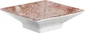 VEGA Gironia Square Porcelain Small Bowls, Digital Print Decoration, 70 ml, 11.5 x 11.5 x 3.5 cm, Rose, Dishwasher and Microwave Safe