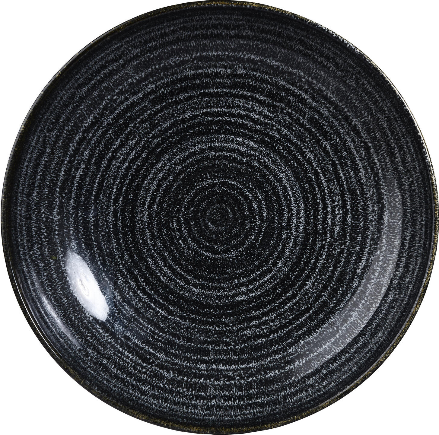 Churchill Churchill China (UK) ltd. Deep plate Studio Prints Charcoal Black Coupe Teller tief Studio Prints Charcoal Black Coupe Deep plate Studio Prints Charcoal Black Coupe; 426 ml, 18.2x3 cm (ØxH); black; round; 12 piece / pack Teller tief Studio Prints Charcoal Black Coupe; 426 ml, 18.2x3 cm (ØxH); schwarz; rund; 12 Stück / Pack Homespun-style Studio Prints is an underglaze printed design featuring a hand-applied edge band inspired by our archive Homespun designs, exhibited at the V & A Museum in London. Available in three subtle colors: Charcoal Black, Stone Grey and Slate Blue. The range matches the latest trends in food, where fresh ingredients make an impression on the plate. Der tiefe Coupe Teller für die Gastronomie Studio Prints „Charcoal Black“ von Churchill ist ideal für Suppen, Pasta und Bowls. Als Studio Prints Charcoal Black Teller tief Coupe kombiniert er modernes Design mit hoher Funktionalität. Ein tiefer Teller für Restaurants, der für intensive Nutzung entwickelt wurde.