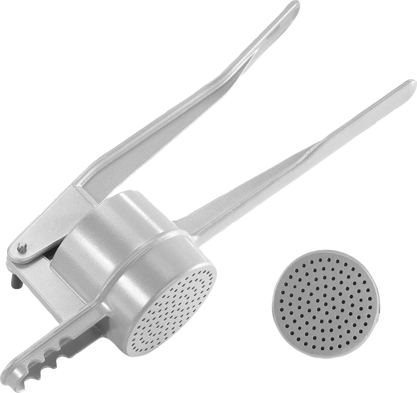 Westmark Spaetzle and Potato Press, Aluminium, 40 cm, Silver, with 3 Perforated Support Grids, Dishwasher Safe, Made in Germany