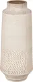 Vega Ahmadi Vase, Ceramic Stone-look Finish, Beige, Waterproof, 14 cm Diameter, 33 cm Height
