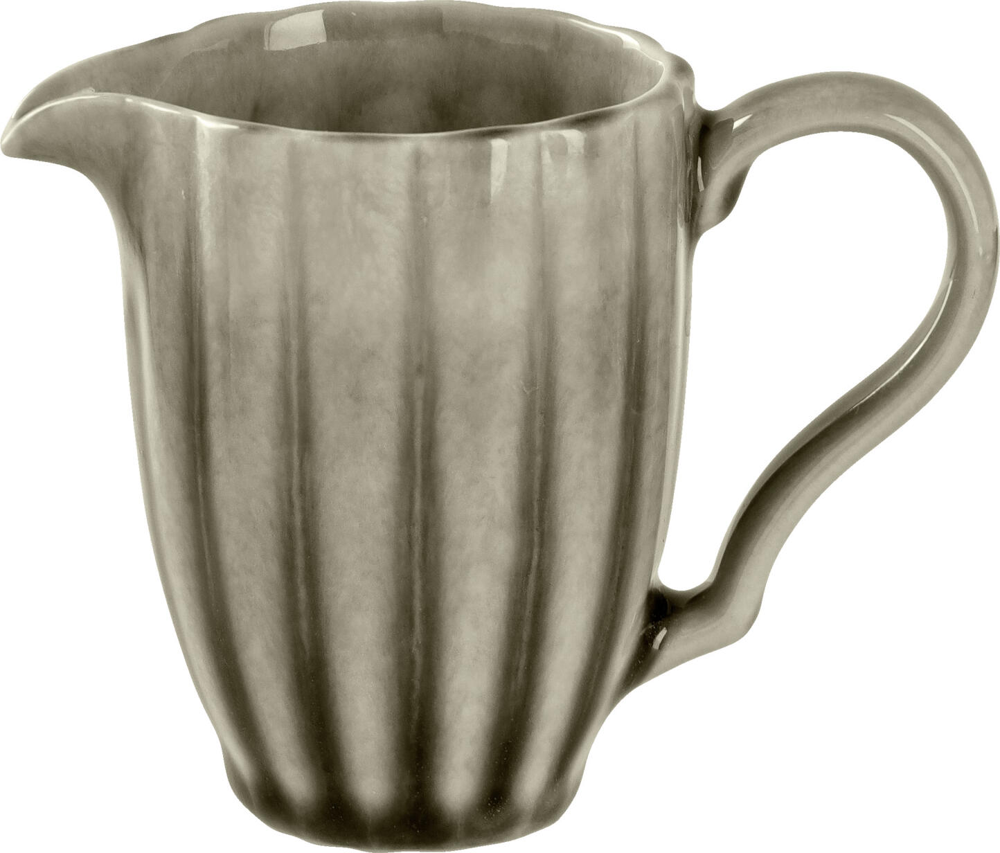 VEGA LUSINI Solutions GmbH Milk and sauce jug Flora Milch - & Saucenkännchen Flora Milk and sauce jug Flora; 110 ml, 5.9x7.9 cm (ØxH); grey; 6 piece / pack Milch - & Saucenkännchen Flora; 110 ml, 5.9x7.9 cm (ØxH); grau; 6 Stück / Pack The porcelain pourers in the Flora range with a capacity of 110 ml are an ideal addition to the range and offer a functional solution for professional service. They are suitable for serving sauces, milk, dressings or small liquids in style and support controlled, clean pouring at the table or buffet. The design picks up on the floral design language of the range and blends harmoniously into the overall look of the plates, bowls and coffee crockery. Thanks to their compact size, the spouts can be used flexibly - from breakfast buffets to fine dining services. Made from robust porcelain, the Flora pourers are dishwasher-safe and therefore ideal for everyday use in the catering and hotel industry. Advantages & features: * Porcelain pourer for professional use * 110 ml capacity * Suitable for sauces, milk, dressing and more * dishwasher safe Die Porzellan?Ausgießer der Serie Flora mit 110 ml Fassungsvermögen ergänzen das Sortiment ideal und bieten eine funktionale Lösung für den professionellen Service. Sie eignen sich zum stilvollen Servieren von Saucen, Milch, Dressing oder kleinen Flüssigbeigaben und unterstützen einen kontrollierten, sauberen Ausguss am Tisch oder Buffet. Das Design greift die florale Formensprache der Serie auf und fügt sich harmonisch in das Gesamtbild von Tellern, Schalen und Kaffeegeschirr ein. Durch die kompakte Größe lassen sich die Ausgießer flexibel einsetzen – vom Frühstücksbuffet bis zum Fine?Dining?Service. Gefertigt aus robustem Porzellan sind die Flora?Ausgießer spülmaschinenfest und damit optimal für den täglichen Einsatz in Gastronomie und Hotellerie geeignet. Vorteile & Eigenschaften: * Porzellan?Ausgießer für professionellen Einsatz * 110 ml Fassungsvermögen * geeignet für Saucen, Milch, Dressing und mehr * spülmaschinenfest