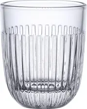 La Rochere Universal glass Ouessant Universalglas Ouessant Universal glass Ouessant; 290 ml, 9.5 cm (H); transparent; 6 piece / pack Universalglas Ouessant; 290 ml, 9.5 cm (H); transparent; 6 Stück / Pack The La Rochère Ouessant Gobelet 29 cl is a versatile drinking glass for professional use in the hospitality, hotel and catering sectors. With a capacity of 290 ml and a height of 9.5 cm, the glass is ideal for water, soft drinks, spritzers, juices and everyday beverage service in restaurants and hotels. The distinctive relief pattern of the Ouessant collection gives the glass its unmistakable character. Inspired by the traditional boats of the Breton coast, the design combines French craftsmanship with timeless elegance. The textured surface ensures a comfortable grip and enhances the quality of table presentation in both modern and classic catering settings. Made from robust soda-lime pressed glass, the goblet is designed to meet the demands of daily HoReCa operations. Its well-balanced size makes it a versatile table glass for lunch and dinner service, conference areas, banquets, as well as for use on terraces and in hotel restaurants. The transparent design allows drinks to be shown off to their best advantage. At the same time, the compact shape enables space-saving storage and efficient handling during service. The glass is dishwasher-safe and supports cost-effective workflows in busy establishments. The glass is made from high-quality soda-lime pressed glass and is classically annealed (Annealed Glass). It offers thermal shock resistance of up to 85 °C and impresses with its durable quality for professional use. Ideal for water, spritzers, soft drinks and juices Versatile table glass for restaurants and hotels Distinctive Ouessant relief pattern Robust soda-lime pressed glass Dishwasher-safe Das La Rochère Ouessant Gobelet 29 cl ist ein vielseitiges Trinkglas für den professionellen Einsatz in Gastronomie, Hotellerie und Catering. Mit seinem Fassungsvermögen von 290 ml und einer Höhe von 9,5 cm eignet sich das Glas ideal für Wasser, Softdrinks, Schorlen, Säfte sowie den täglichen Getränkeservice im Restaurant- und Hotelbetrieb. Die markante Reliefstruktur der Ouessant-Kollektion verleiht dem Glas seinen unverwechselbaren Charakter. Inspiriert von den traditionellen Booten der bretonischen Küste verbindet das Design französische Handwerkstradition mit zeitloser Eleganz. Die strukturierte Oberfläche sorgt für eine angenehme Griffigkeit und unterstützt eine hochwertige Tischpräsentation in modernen wie klassischen Gastronomiekonzepten. Gefertigt aus robustem Soda-Kalk-Pressglas ist das Gobelet für die Anforderungen des täglichen HoReCa-Betriebs ausgelegt. Die ausgewogene Größe macht es zu einem universell einsetzbaren Tischglas für Mittags- und Abendservice, Konferenzbereiche, Bankettveranstaltungen sowie den Einsatz auf Terrassen und in Hotelrestaurants. Durch die transparente Ausführung kommen Getränke optisch besonders gut zur Geltung. Gleichzeitig ermöglicht die kompakte Form eine platzsparende Lagerung und ein effizientes Handling im Service. Das Glas ist spülmaschinengeeignet und unterstützt wirtschaftliche Arbeitsabläufe in stark frequentierten Betrieben. Das Glas wird aus hochwertigem Soda-Kalk-Pressglas gefertigt und klassisch geglüht (Annealed Glass). Es bietet eine Thermoschockbeständigkeit von bis zu 85 °C und überzeugt durch seine langlebige Qualität für den professionellen Einsatz. Ideal für Wasser, Schorlen, Softdrinks und Säfte Universelles Tischglas für Restaurant und Hotel Charakteristische Ouessant-Reliefstruktur Robustes Soda-Kalk-Pressglas Spülmaschinengeeignet