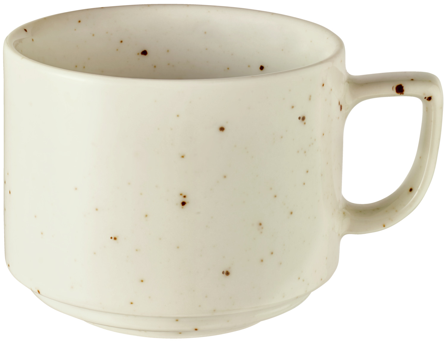 VEGA LUSINI Alessia Coffee Mug, 190ml (75 x 63 mm) Speckled Colored Porcelain, Stackable Design, Dishwasher and Microwave Safe
