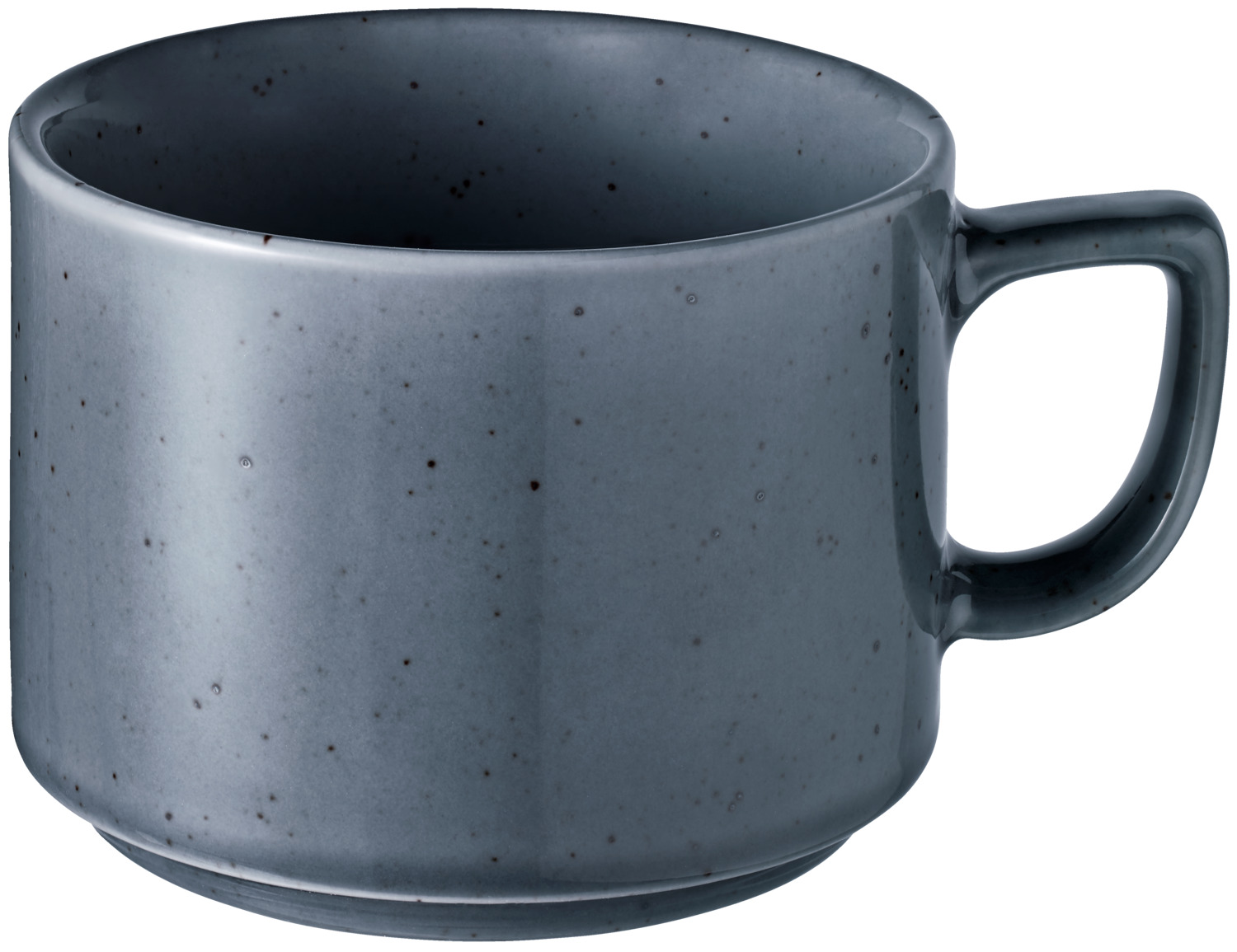 VEGA LUSINI Solutions GmbH Alessia Porcelain Espresso Cup Set of 6, 190ml, 53mm Height, Stackable, Dishwasher and Microwave Safe, Colorful Speckled Design