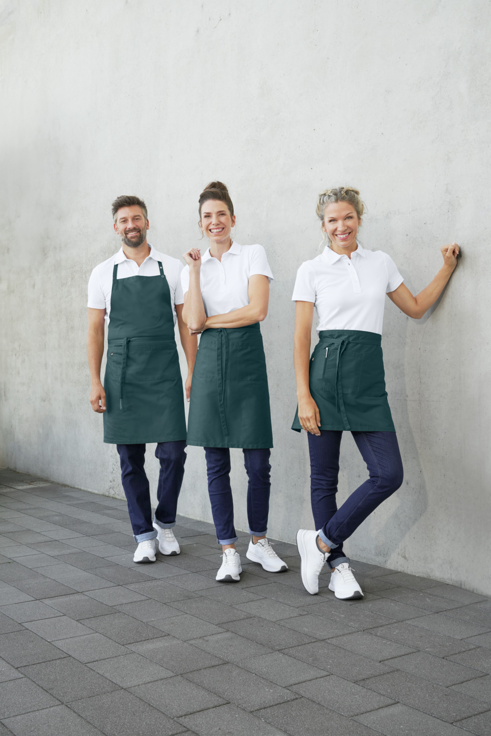 Jobeline Botero Waist Apron, 60 x 80 cm, 65% Polyester 35% Cotton, 200 g/m², OEKO-TEX Standard 100, Easy-Care Durable Fabric