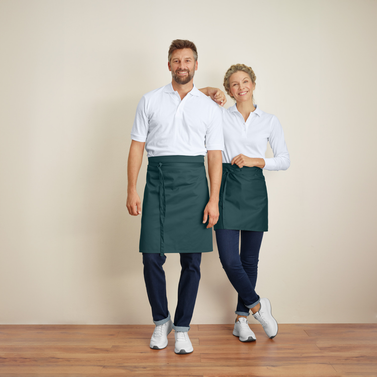 Jobeline Botero Waist Apron, 60 x 80 cm, 65% Polyester 35% Cotton, 200 g/m², OEKO-TEX Standard 100, Easy-Care Durable Fabric