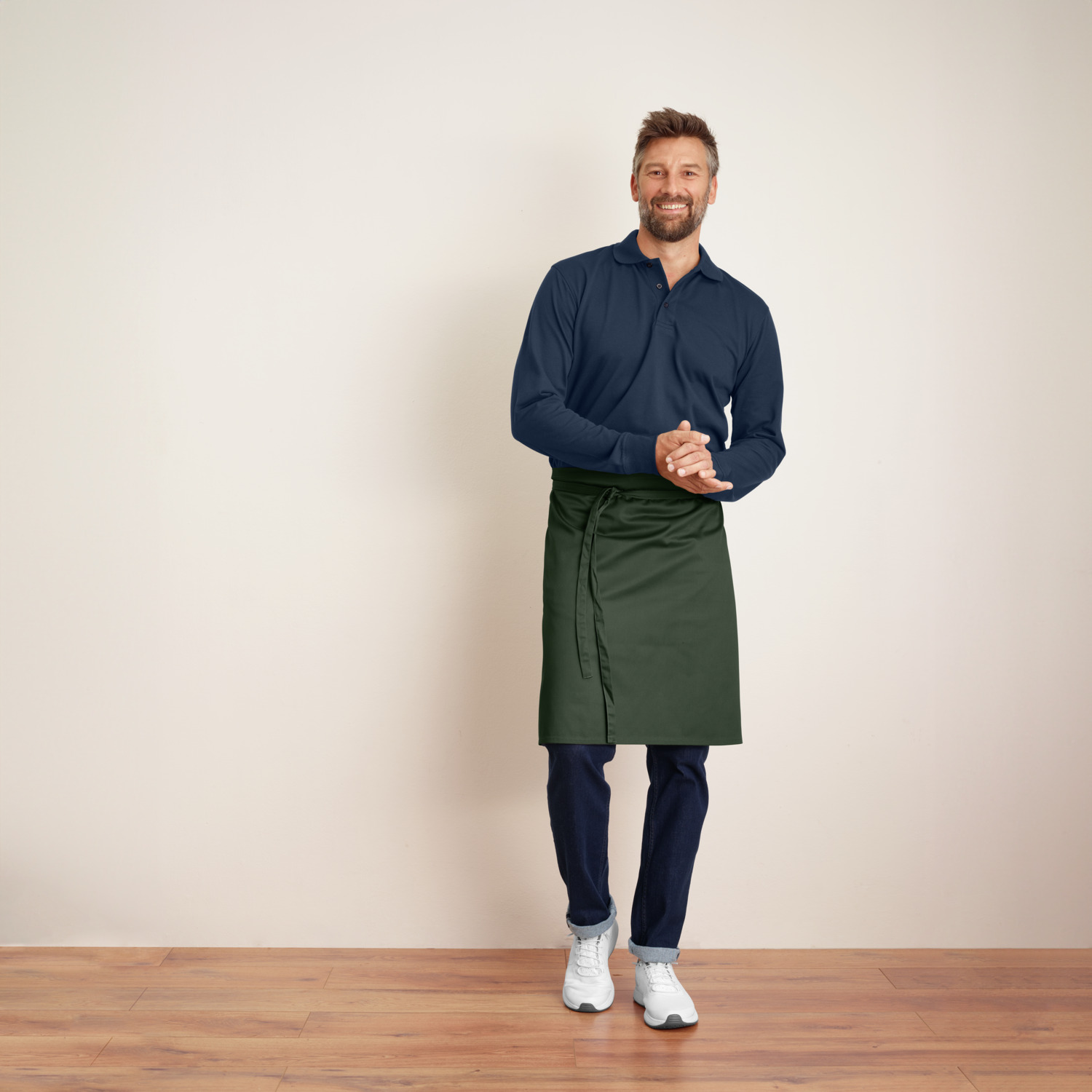 Jobeline Botero Waist Apron, 60 x 80 cm, Polyester-Cotton Blend, OEKO-TEX Standard 100, Durable Easy-Care Fabric