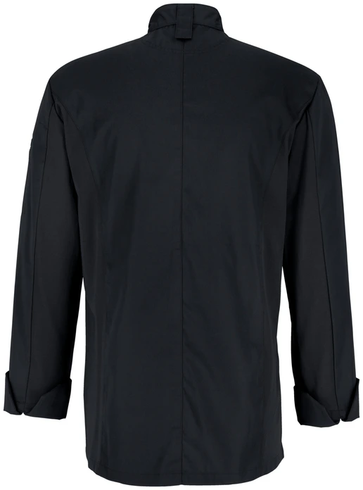 Jacket de Bucatar Jobeline Lewis pentru Barbati, Maneca Lunga, 65% Poliester 35% Bumbac, Închegat cu Capse, Insertii Pique, Certificare OEKO-TEX
