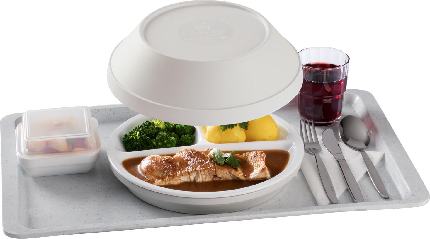 Arcoroc Square Side Dish Bowl, 310ml Tempered Glass, White, 110x110x35mm, Stackable, Dishwasher and Microwave Safe for Professional Gastronomy