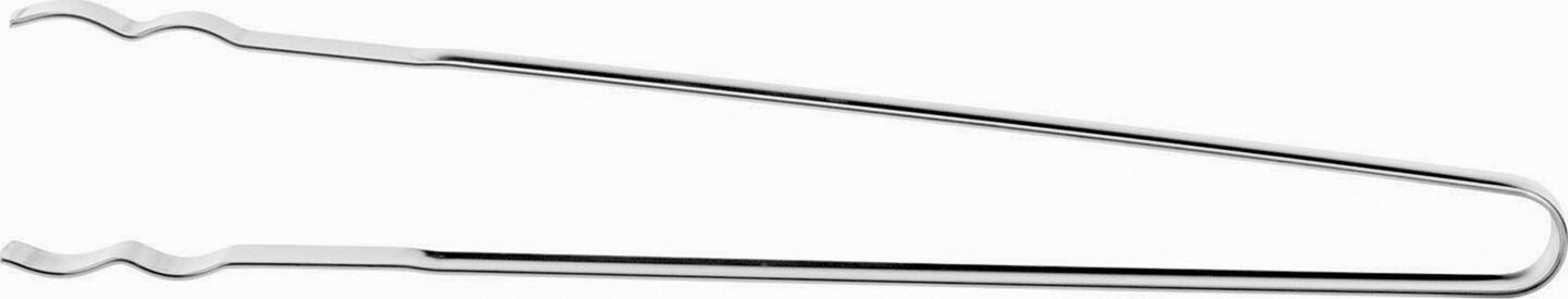 Westmark Clește pentru Grătar Drept, 34 cm, Oțel Inoxidabil 18/10, Capete Găurite și Nervate, Calitate Profesională Gastronomie, Made in Germany