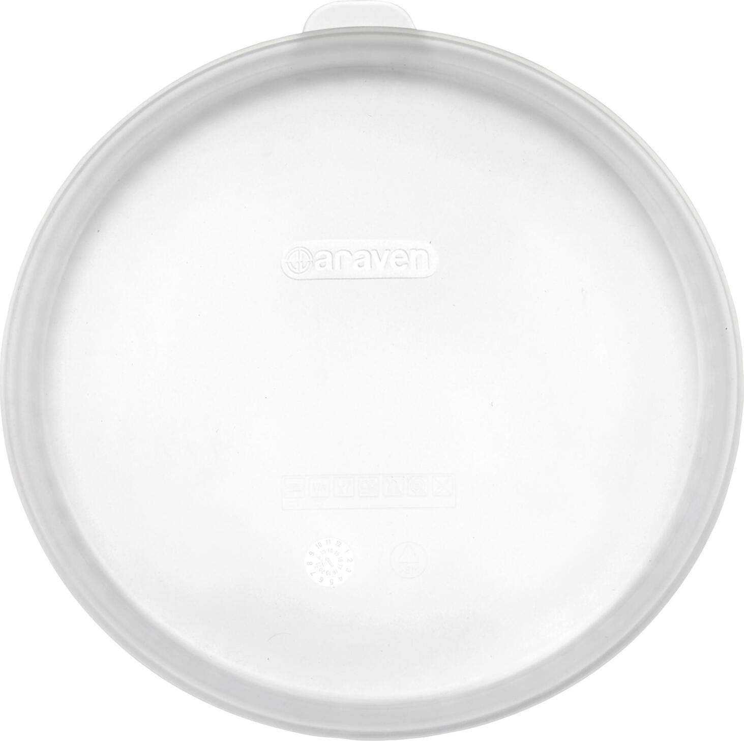 Araven Araven Food Safety innovation Universal lid Nevara Universaldeckel Nevara Universal lid Nevara; 33.2 cm (Ø); white translucent Universaldeckel Nevara; 33.2 cm (Ø); weiß transluzent Universal lid made of silicone with flexible diameter. Allow the preservation of food with all the necessary guarantees for food hygiene. Thanks to their vacuum effect, the air can be partially removed from the container, thus better protecting the food, prolonging its life and eliminating odors. The material of the lid is extremely flexible and therefore adapts to different surfaces and materials. The lid can be used to cover all types of containers: Bowls, pans, plates, etc. It is compatible with all materials: Polypropylene, polycarbonate, steel, porcelain, glass. 100 % hermetic seal Flexibility and elasticity of the silicone. Can be adapted to different diameters: 133 - 153 mm 235 - 260 mm 280 - 300 mm 232 - 352 mm Temperature-resistant up to -40 °C Dishwasher safe Universaldeckel aus Silikon mit flexiblem Durchmesser. Ermöglichen die Konservierung von Lebensmitteln mit allen notwendigen Garantien für die Lebensmittelhygiene. Dank des Vakuumeffekts kann die Luft teilweise aus dem Behälter entfernt werden, wodurch die Lebensmittel besser geschützt werden, ihre Lebensdauer verlängert wird und keine Gerüche entstehen. Das Material des Deckels ist äußerst flexibel und passt sich daher an verschiedene Oberflächen und Materialien an. Der Deckel kann zum Abdecken aller Arten von Behältern verwendet werden: Schüsseln, Pfannen, Teller, etc. Er ist mit allen Materialien kompatibel: Polypropylen, Polycarbonat, Stahl, Porzellan, Glas. 100% hermetische Abdichtung Flexibilität und Elastizität des Silikons. Kann an unterschiedliche Durchmesser angepasst werden: 133 - 153 mm 235 - 260 mm 280 - 300 mm 332 - 352 mm Temperaturbeständig bis -40 °C Spülmaschinenfest