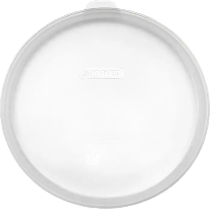 Araven Nevara Universal Silicone Lids, 28.5 cm, Hermetic Vacuum Seal for Bowls and Pans, Flexible Translucent White, Dishwasher Safe, -40°C Resistant