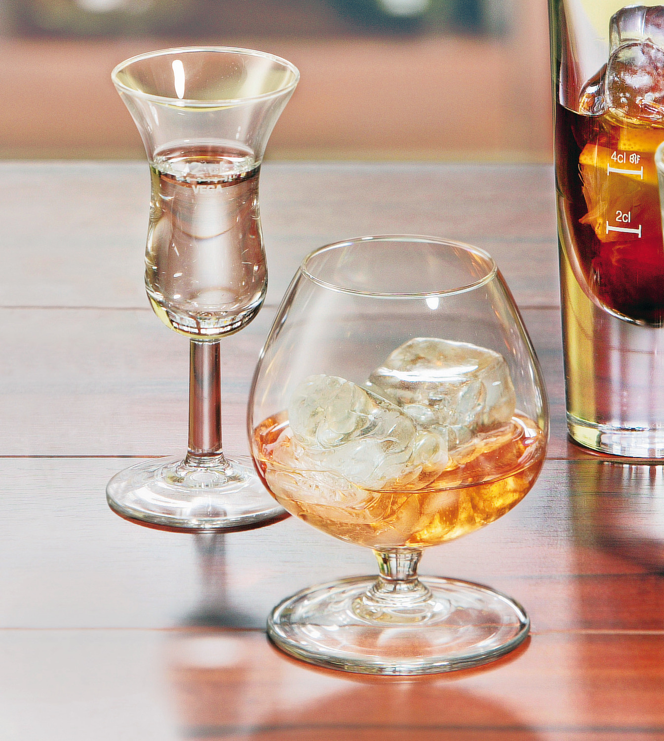 VEGA Intermezzo Digestif Shot Glasses, 50 ml Transparent Glass, 2 cl Filling Line, Dishwasher Safe, Set of 12 Pieces