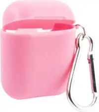 Cocoteetci AirPods TPU Case with Hook Pink