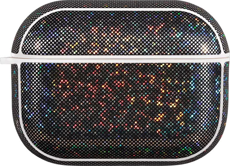 Husa Nillkin Glitter Case pentru AirPods Pro, Pielare PU Laser, TPU Moale, Rezistenta la Shockuri si Zgarieturi, Design Slim