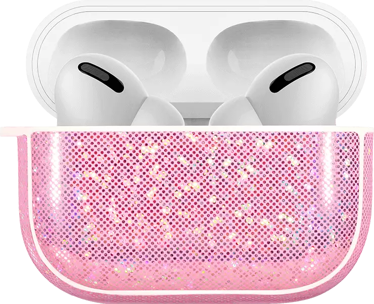 Nillkin Glitter Case for Apple AirPods Pro, Laser PU Leather and Soft TPU, Impact and Scratch Resistant, 360-Degree Protection, Slim Design