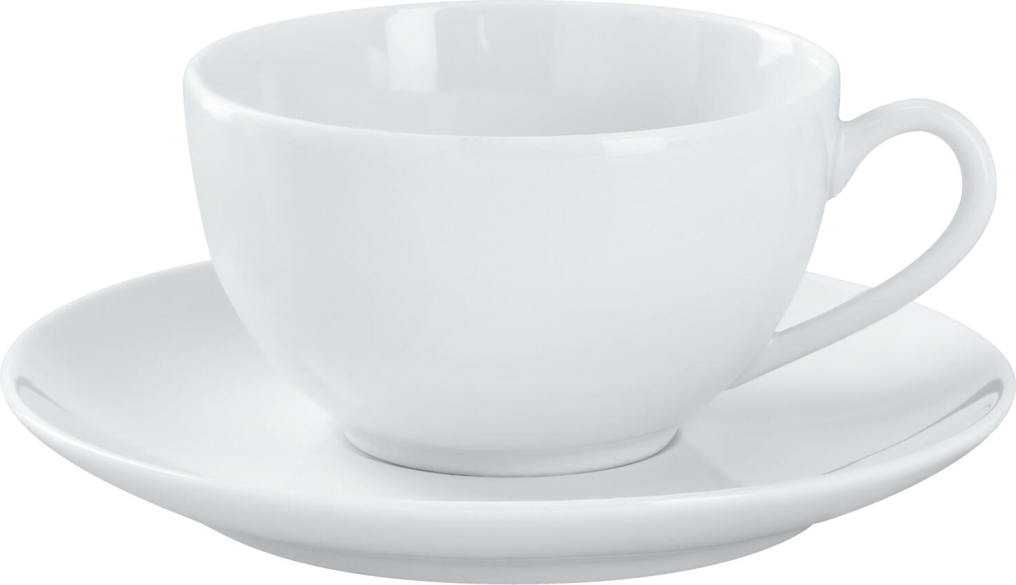 Farfurie pentru cafea VEGA Mixor, Porțelan Alb, Rotundă Diametru 15 cm, Compatibilă cu Mașina de Spălat Vase și Cuptorul cu Microunde
