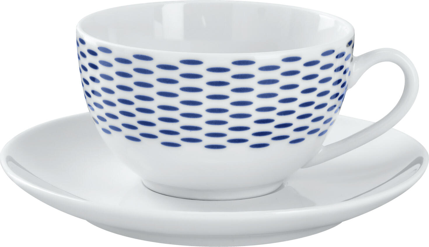Farfurie pentru cafea VEGA Mixor, Porțelan Alb, Rotundă Diametru 15 cm, Compatibilă cu Mașina de Spălat Vase și Cuptorul cu Microunde