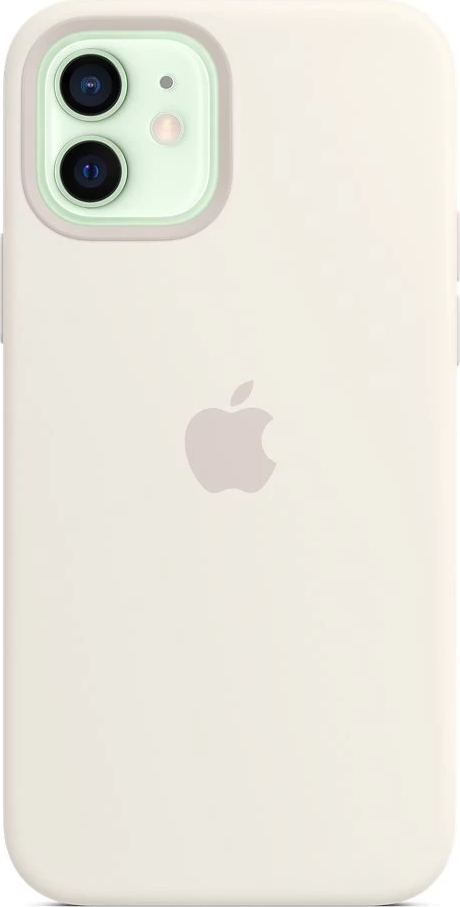Apple Silicone Case with MagSafe, White, Soft-Touch Silicone Exterior, Microfiber Lining, Built-in Magnets for Precise Alignment, Camera Protection