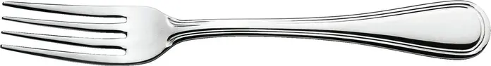 VEGA San Remo Starter and Dessert Fork, 18/10 Chrome-Nickel Stainless Steel, Mirror Polished, 17.4 cm, Gastronomy Grade, Silver