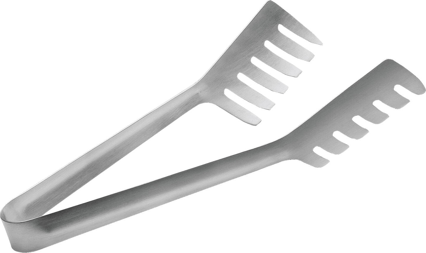 VEGA Spaghetti Serving Tongs 19 cm, Mirror Polished 18/0 Chrome Stainless Steel, Rustproof Pasta Tongs, Dishwasher Safe