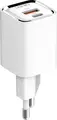 Incarcator de perete LDNIO A2317C 30W Max, Incarcare Rapida PD 30W si QC 18W, Porturi Duble USB-C si USB-A, Suport PPS, Priza EU, PC Ignifug, Alb, cu Cablu Type-C