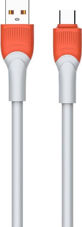 Cablu de incarcare rapida LDNIO LS601 USB-A la USB-C, Putere Maxima 30W, Transfer Date 480 Mbps, 1m, Material TPE Eco-friendly Durabil